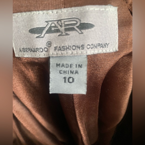 Brown Real Suede Leather Pants Lined & Washable! Size 10 (A R Bernardo Co) - Picture 3 of 6
